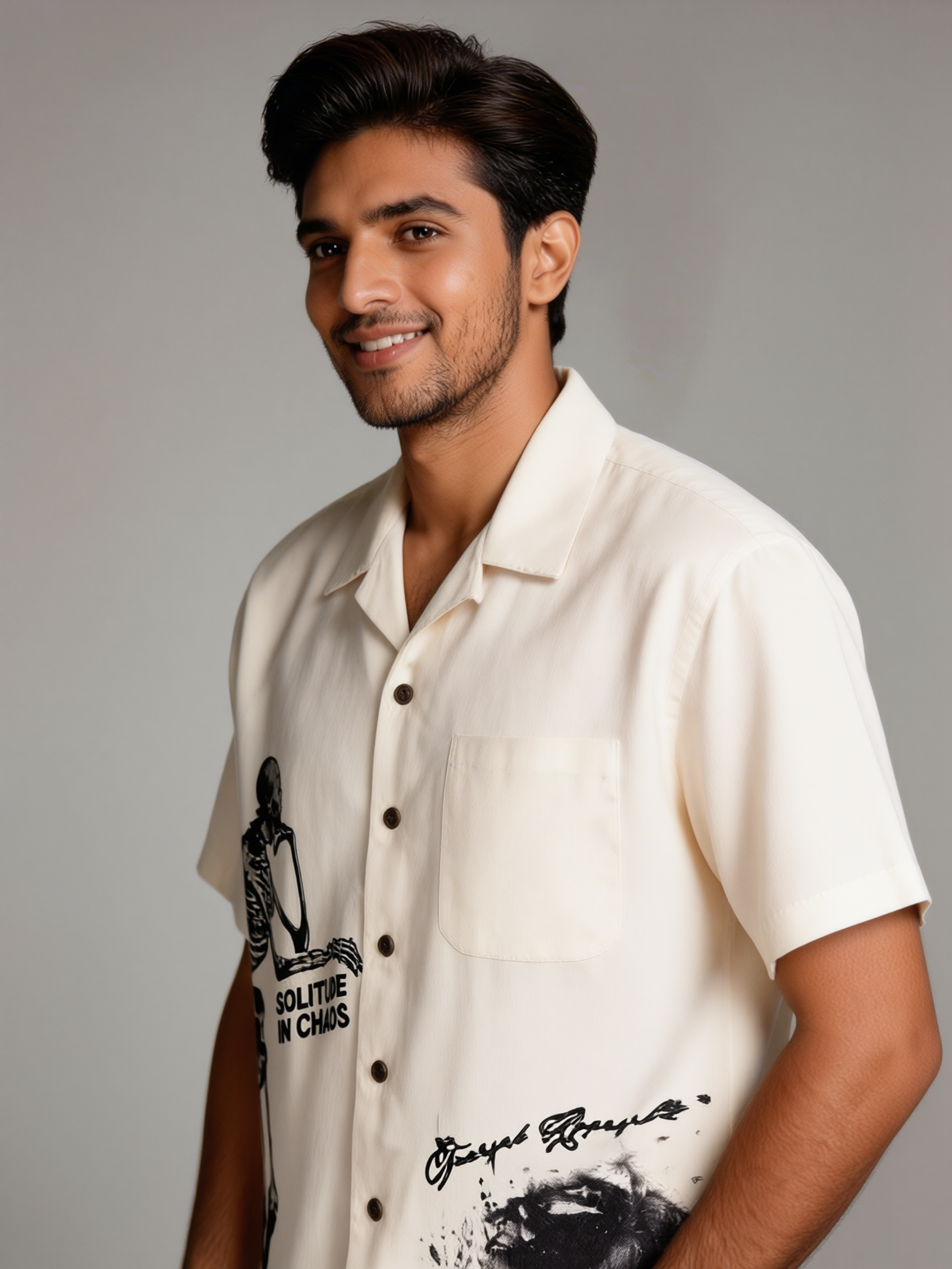 Men’s Aesthetic Graphic Printed Shirt